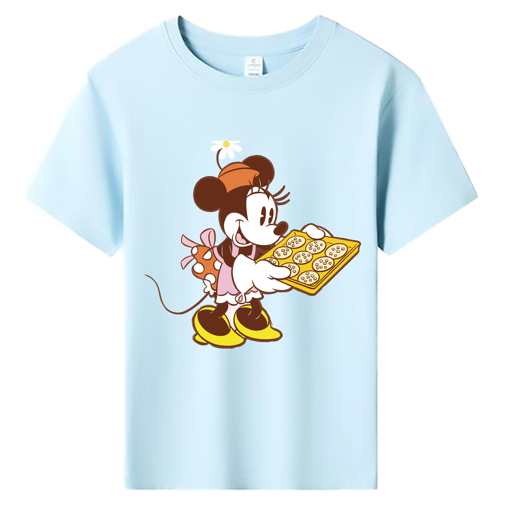 ミッキーマウス Mickey Mouse 綿100％キッズTシャツ（フロントプリント）